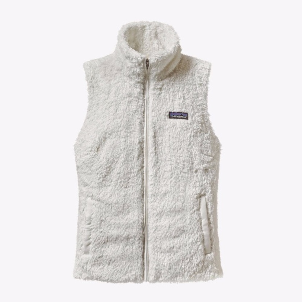 Women's White Patagonia Fleece Vest